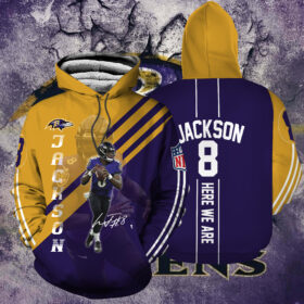 Baltimore Ravens Fans Hoodie & Zip Hoodie 3d - Hoodie