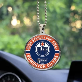 Edmonton Oilers Custom Shape 2-sided Acrylic Car Ornament
