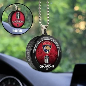 Florida Panthers Custom Shape 2-sided Acrylic Car Ornament