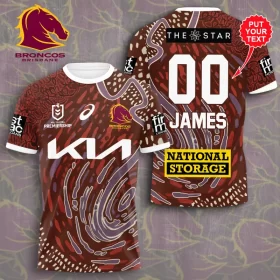 Personalized Brisbane Broncos 3D Apparel