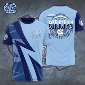 North Carolina Tar Heels Men’s Basketball 3D Apparel