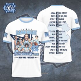 North Carolina Tar Heels Men’s Basketball 3D Apparel