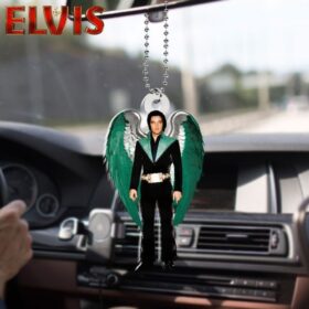 Elvis Presley Custom Shape 2-sided Acrylic Car Ornament