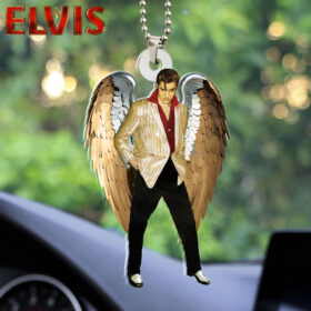 Elvis Presley Custom Shape 2-sided Acrylic Car Ornament