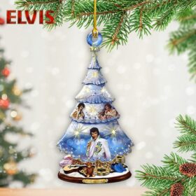 Elvis Presley Custom Shape 2-sided Acrylic Ornament