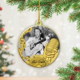 Elvis Presley Custom Shape 2-sided Acrylic Ornament
