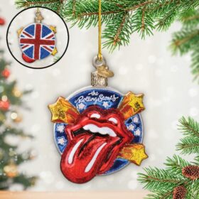 The Rolling Stones Custom Shape 2-sided Acrylic Ornament