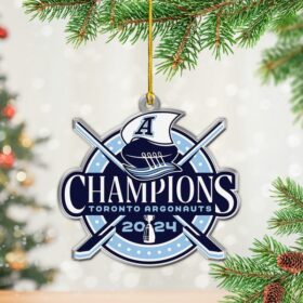 CFL Toronto Argonauts Custom Shape 2-sided Acrylic Ornament