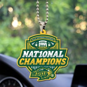 North Dakota State Bison Football Custom Shape 2-sided Acrylic Car Ornament