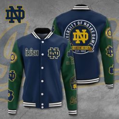Notre Dame Fighting Irish Football Baseball Varsity Jacket