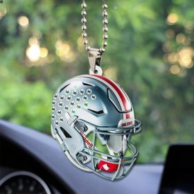 Ohio State Buckeyes Football Custom Shape 2-sided Acrylic Car Ornament