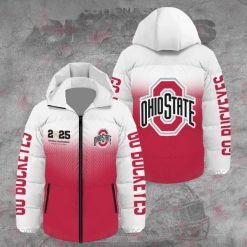 Ohio State Buckeyes Football Waterproof Thickened Down Jacket