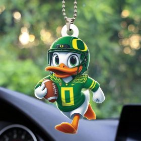 Oregon Ducks Football Custom Shape 2-sided Acrylic Car Ornament